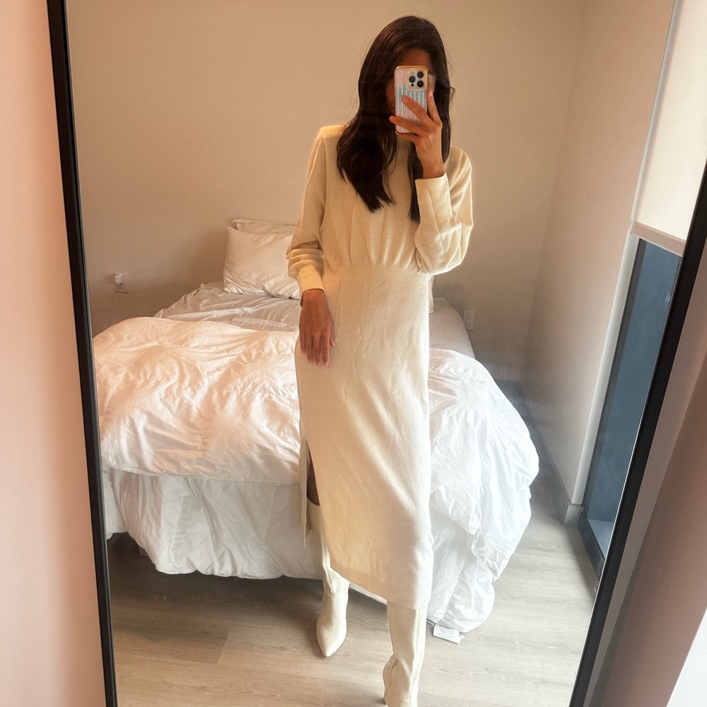 & Other Stories cream / ivory sweater dress size S